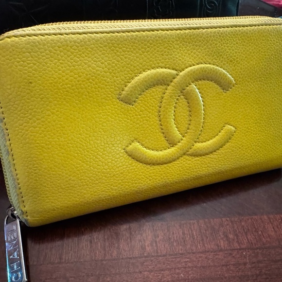 Chanel Yellow Leather Wallet - Picture 8 of 14